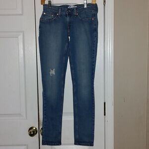 Levi Strauss  524   Distressed Skinny Jeans  Sz 26x32